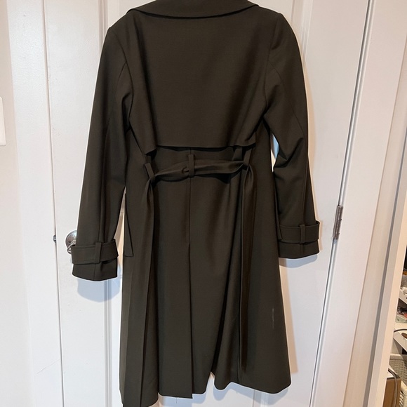 Theory dark green trench coat - Picture 2 of 2